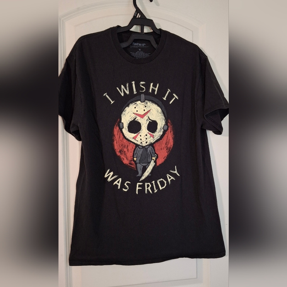 I Wish It Was Friday Shirt, Friday‎ the 13th, Jason Voorhees, Horror Shirt, M